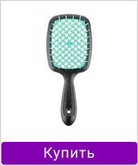 Расческа Superbrush Janeke черно-зеленый